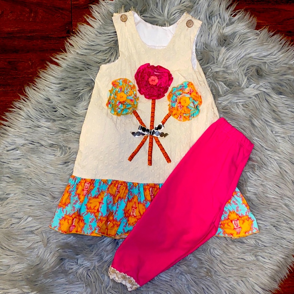 Girls two piece set size 6X